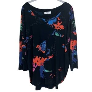 Aritzia Babaton Floral Print Norris Top Sz M